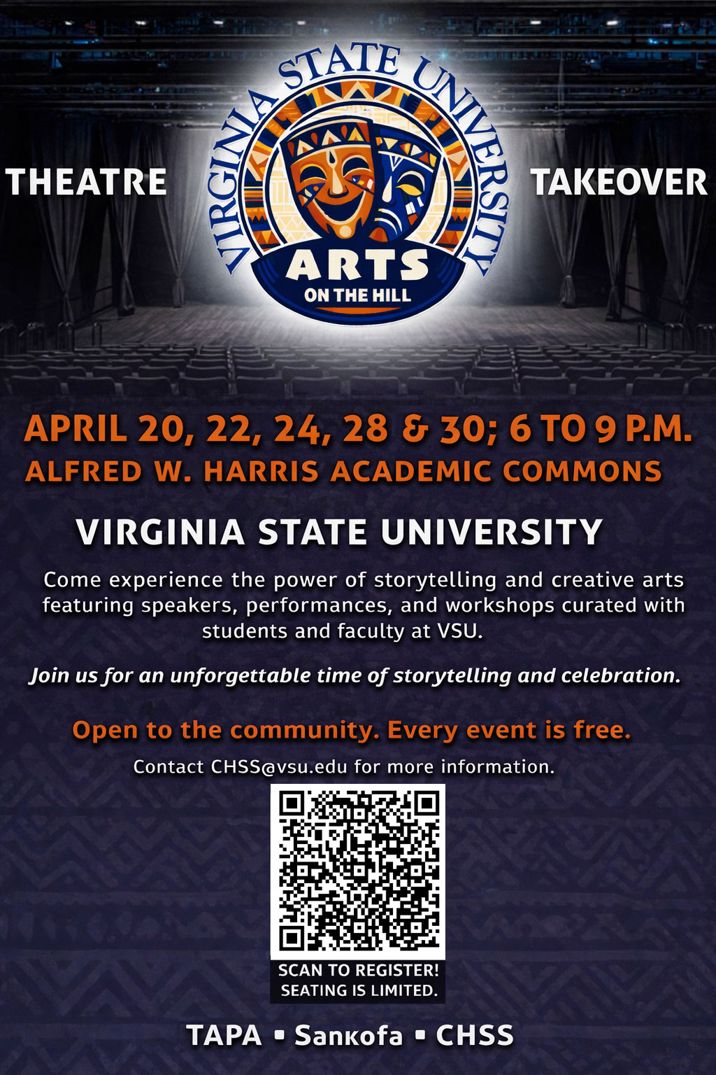Theatre Arts Takeover Flyer